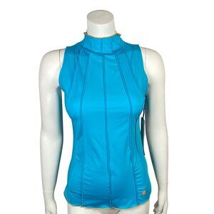 Fila Groundbreaker Full Coverage Tank Womens S Blue Ribbed Stretch Tennis